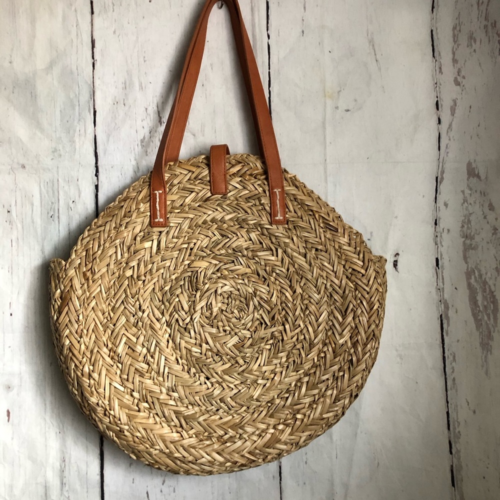 Universal Thread Straw Natural Purse Handbag - image 2